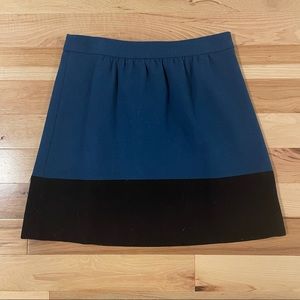 Blue and black skirt